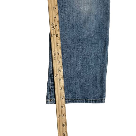 Lucky Brand Jeans Womens Size 8 Blue Sweet Crop Mid Rise Light Wash Denim Pants - Picture 13 of 13